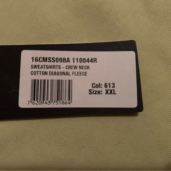 C.P. Company Crewneck Sweatshirt- Color 613 Light Green - Size 2XL - Picture 6 of 8